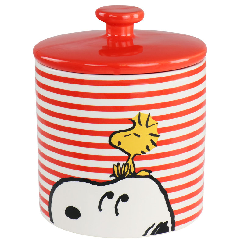 Peanuts Snoopy & Woodstock Cookie Jar Wayfair